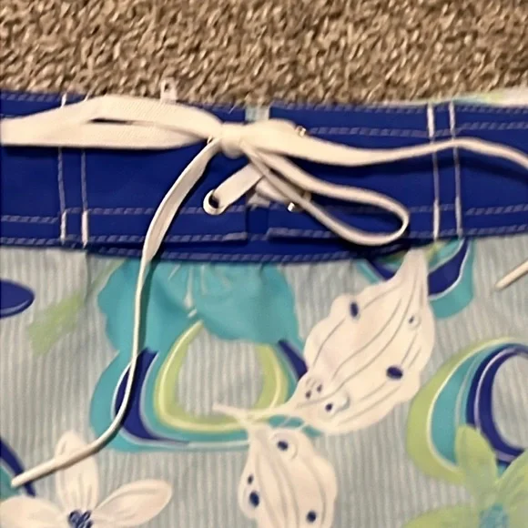 Water Girl by Patagonia Blue Print Hiking Surf ‎ Skirt Size 6 Hibiscus comfort - Picture 7 of 16